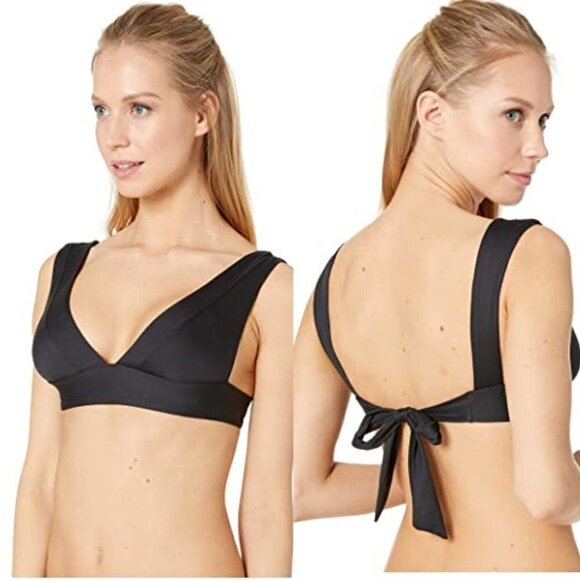 NWT Vitamin A Magnolia V Neck Bikini Top Swimsuit womens Size 12/D/XL - Picture 1 of 6